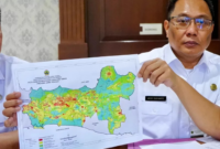 Longsor di Lereng Gunung Slamet