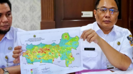 Longsor di Lereng Gunung Slamet