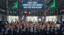 Saham Eropa Pecah Rekor Tertinggi Dipicu Lonjakan Komoditas dan Data Ekonomi AS
