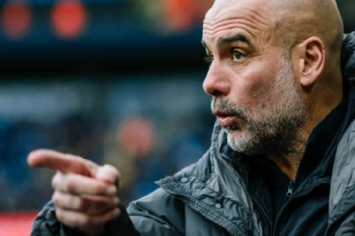 Guardiola diarahkan dalam pertandingan Man City melawan Salford City 2-0 di babak keempat Piala FA di Etihad, Manchester, Inggris pada 14 Februari 2026. Foto oleh Man City