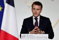 Presiden Prancis Emmanuel Macron di Istana Elysee, Paris, 6 Februari. Foto: AFP