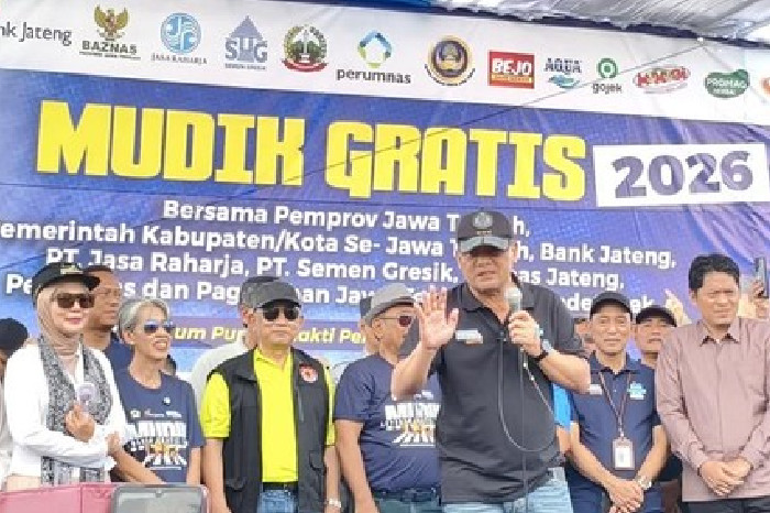 Luthfi Lepas 325 Bus Mudik Gratis Jateng, Kelaikan Armada Jadi Prioritas