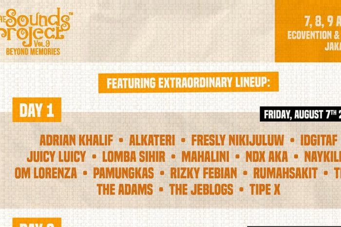 The Sounds Project Vol 9 Digelar Agustus 2026, Tiga Hari