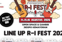 R-I Fest 2026 Buka Panggung Tiga Hari dengan Tiket Terjangkau