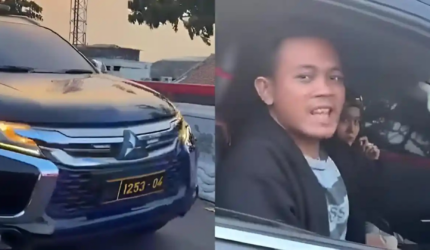 pengemudi mitsubishi pajero ditangkap